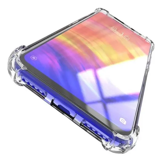 Capa Tpu Anti Impacto Compatível Com Celular Xiaomi Redmi 9 Cor Transparente Lisa Foto 1