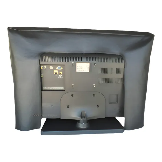 Capa Tv Led / Lcd Em Corino Com Bolso Controle, Aberta Atrás Cor 32 Pol Foto 1