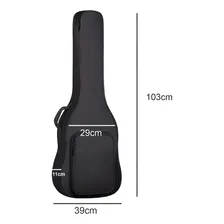 Capa Violao Classico Mellody Ka6 Bag Acolchoado Impermeavel Cor Preto Foto mini  3