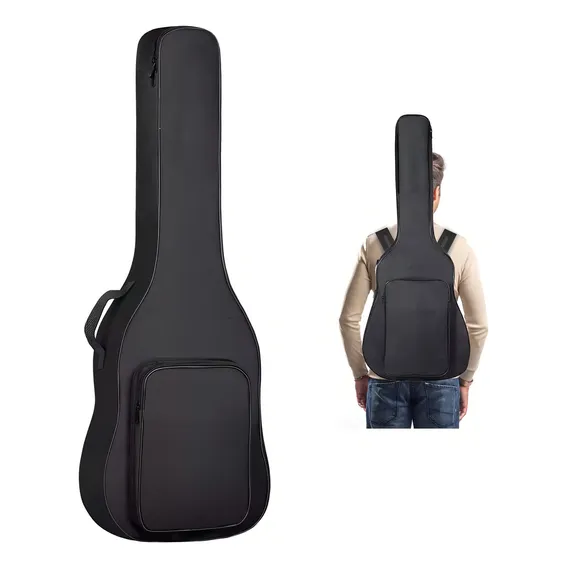 Capa Violao Classico Mellody Ka6 Bag Acolchoado Impermeavel Cor Preto Foto 1