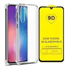 Capa Xiaomi Mi9 Se Tela 5.97 Anti Impacto + Película 9d Cor Capa Transparente + Película 9d Preta Foto mini 1