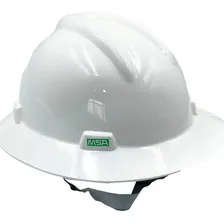 Capacete Aba Total Msa Branco Eletricista E Jugular Classe B Foto mini 1