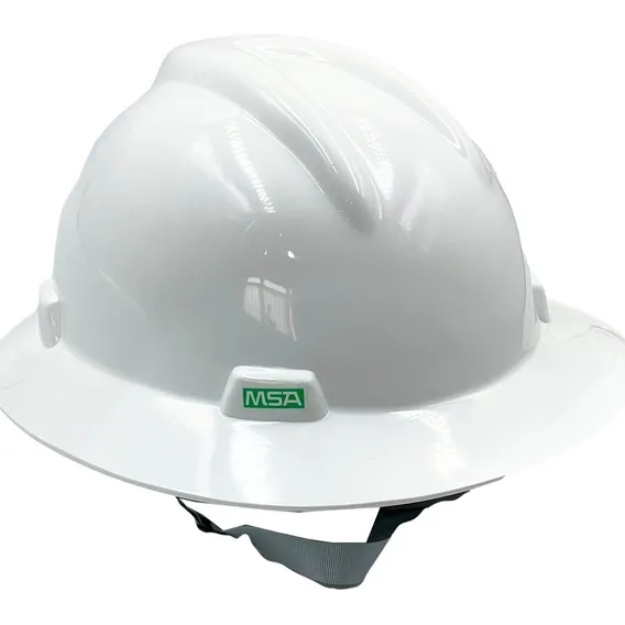 Capacete Aba Total Msa Branco Eletricista E Jugular Classe B Foto 1