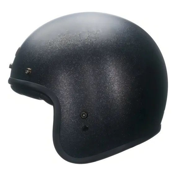 Capacete Aberto Bell Custom 500 Flake Black Old School Foto 1