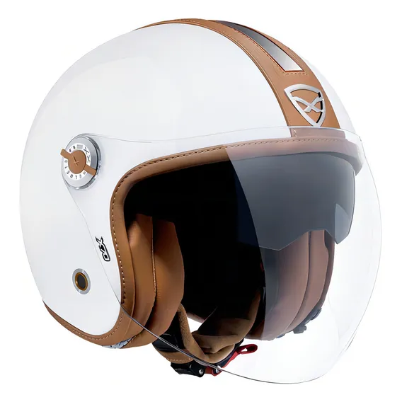 Capacete Aberto Nexx X70 Tricomposto Groovy Mais Vendido Cor Branco Tamanho do capacete 61/62 (XL) Foto 1