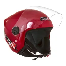 Capacete Aberto Pro Tork New Liberty Three 56 Vermelho Foto mini 2