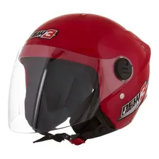 Capacete Aberto Pro Tork New Liberty Three 56 Vermelho Foto mini 1