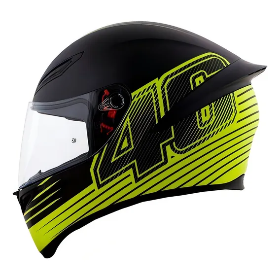 Capacete Agv K1 Edge Vr46 Black Friday Cor Fantasia Tamanho do capacete 57MS Foto 1