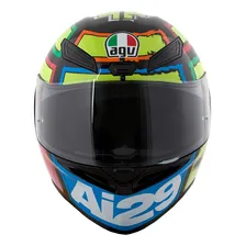 Capacete Agv K1 Iannone Amarelo Tamanho Do Capacete 56 Foto mini 2