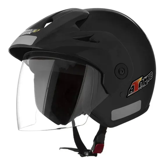 Capacete Atomic 58 Preto Pro Tork Foto 1