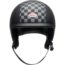 Capacete Bell Scout Air Matte Black White Quadriculado Cor Preto Tamanho do capacete 56 Foto  mini 1