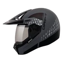 Capacete Bieffe 3 Sport Drift Preto Fosco Grafite Motocross Tamanho do capacete 60 Foto mini 1