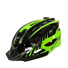 Capacete Bike Ciclismo Refletivo Preto E Verde Rockbros Foto  mini 1