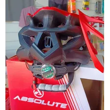 Capacete Ciclismo Absolute Wild Led Pisca Vermelho C/ Preto Tamanho Único Foto mini  3
