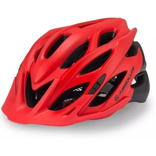 Capacete Ciclismo Absolute Wild Led Pisca Vermelho C/ Preto Tamanho Único Foto 1