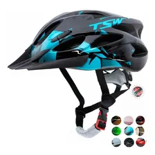 Capacete Ciclist Mtb Raptor || Regulável M 54-58cm C/led Tsw Cor Azul 11851 Tamanho Foto mini 4
