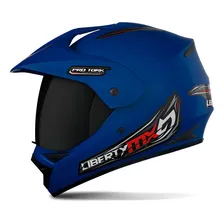 Capacete Cross Viseira Fumê Pro Tork Mx Vision Preto Fosco Foto mini 1