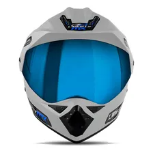 Capacete Cross Viseira Iridium Pro Tork Mx Vision Amarelo Foto mini 2