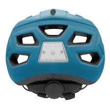 Capacete D/ Bike Mtb Sinalizador Pisca Led Gta Rider Azul Tamanho G Foto mini 2