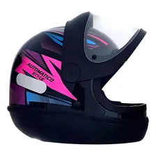 Capacete Ebf Automático Bolt Tamanho Do Capacete 58 Cor Rosa Style Foto mini 2