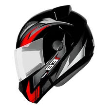 Capacete Ebf E8 Robocop Modelo Fast Preto E Vermelho Foto mini 1