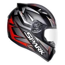 Capacete Ebf New Spark Spot Tamanho 58 Preto E Vermelho Foto mini 1