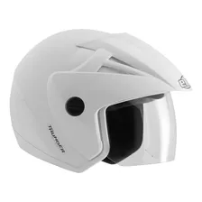 Capacete Ebf Thunder Open Solid Aberto Branco Foto mini 1