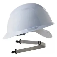 Capacete Epi Segurança Camper Carneira E Jugular Cor Branco Foto  mini 1
