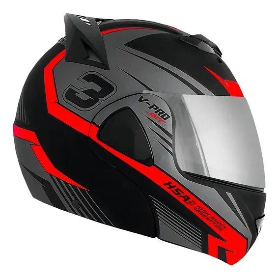 Capacete Escamoteável Pro Tork Robocop V-pro Jet 3 Foto 1
