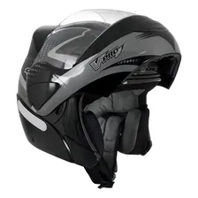 Capacete Escamoteável Pro Tork V-pro Jet 2 Preto E Cinza Cor Preto/Cinza Tamanho do capacete 58 Foto  mini 1