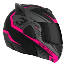 Capacete Escamoteável Pro Tork V-pro Jet 3 Viseira Fumê Cor Rosa Tamanho do capacete 62 Foto mini 3