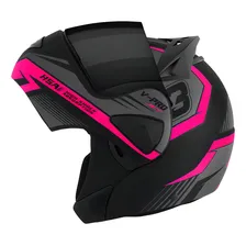 Capacete Escamoteável Pro Tork V-pro Jet 3 Viseira Fumê Cor Rosa Tamanho do capacete 62 Foto mini 1