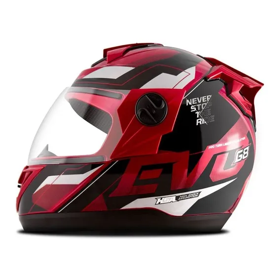 Capacete Evolution G8 Evo Brilhante Vermelho Tam 58 Foto 1