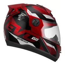 Capacete Evolution G8 Evo Brilhante Vermelho Tam 58 Foto mini 2