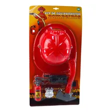 Capacete Extintor Equipamentos De Bombeiro Infantil 5 Peças Foto mini  2