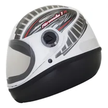 Capacete F1 R Grafic Taurus Branco Tamanho do capacete 58 Foto mini 1
