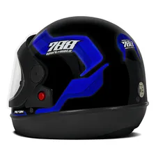 Capacete Fechado Pro Tork Sport Moto 788 Azul Tam. 62 Preto Foto mini 4