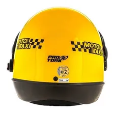 Capacete Fechado Pro Tork Sport Moto Amarelo Moto Táxi Tamanho do capacete 60 Foto mini 3