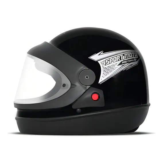 Capacete Fechado Sam Marino Integral Sport Moto Tamanho Do Capacete 60 Cor Preto Foto 1