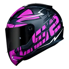 Capacete Feminino Fechado Ls2 Ff353 Rapid Cromo Rosa Fosco Foto mini 1