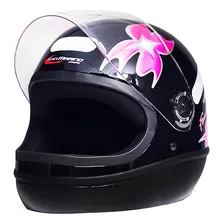 Capacete Feminino Femme San Marino Taurus Cor Preto Tamanho do capacete 60 Foto mini 1