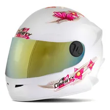 Capacete Feminino Infantil Liberty 4 Branco Tamanho do capacete 54 Foto mini 1