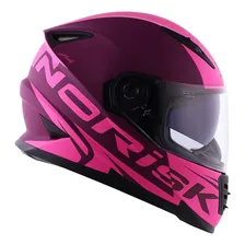 Capacete Feminino Norisk Ff302 Manty Pink Fosco Rosa Tamanho Do Capacete 58 Foto  mini 1