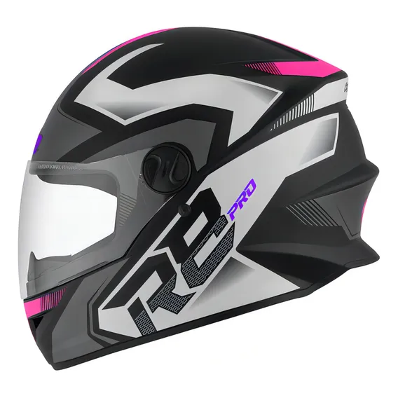Capacete Feminino R8  Com Viseira Cristal Pro Tork Foto 1
