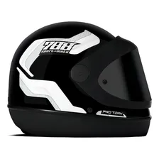 Capacete Feminino Sport Moto 788 Laranja Pro Tork Cor Branco Viseira Fumê Tamanho Do Capacete 60 Foto mini 4