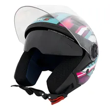 Capacete Fw3 X Open Up Fox Zul Tiffany 060 Cor Azul tiffany Desenho Abstrato Tamanho do capacete 60 Foto mini 4