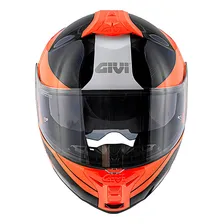 Capacete Givi X21 Globe Preto/laranja Foto mini  2