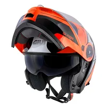 Capacete Givi X21 Globe Preto/laranja Foto  mini 1