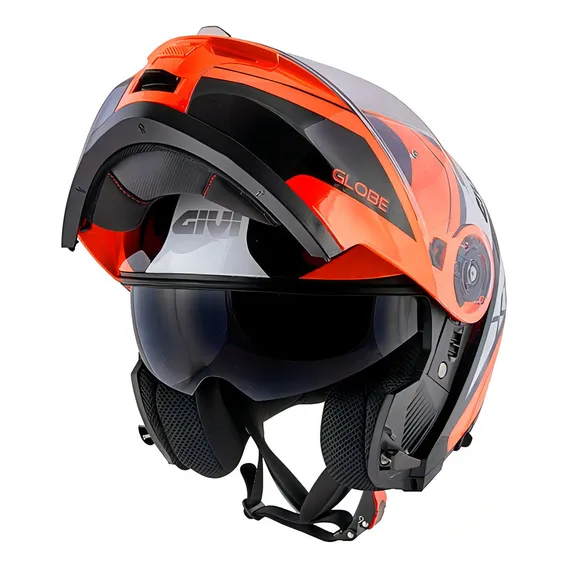 Capacete Givi X21 Globe Preto/laranja Foto 1