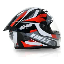 Capacete Helt Aero Preto/vermelho/cinza Cor Preto Foto mini 1